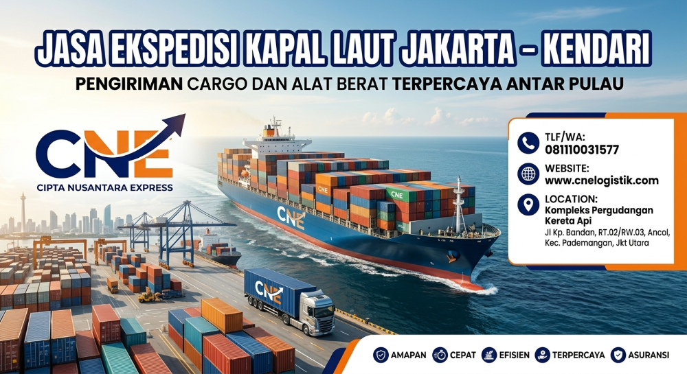 Ekspedisi Kapal Laut Jakarta Kendari