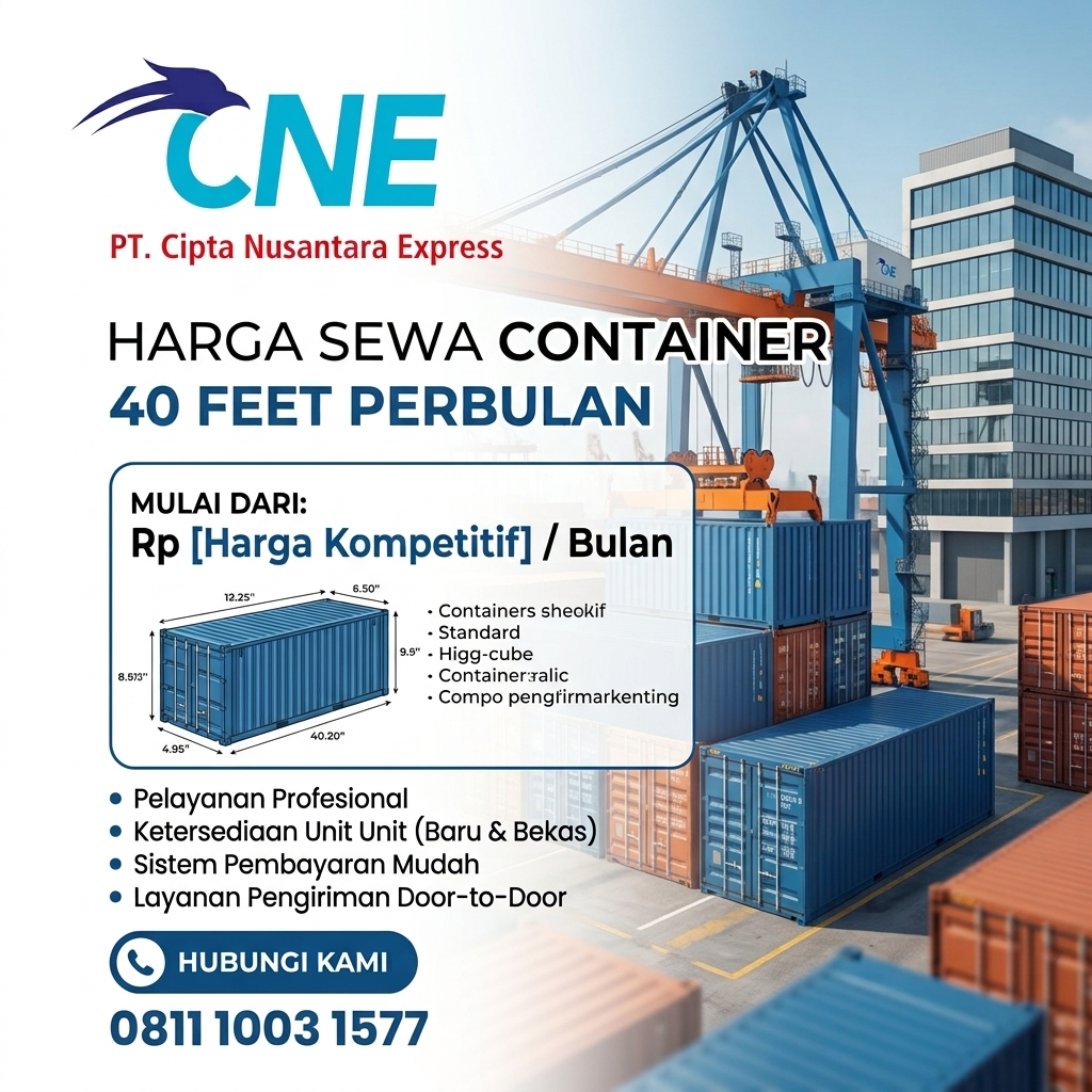 Harga Sewa Container 40 feet Perbulan