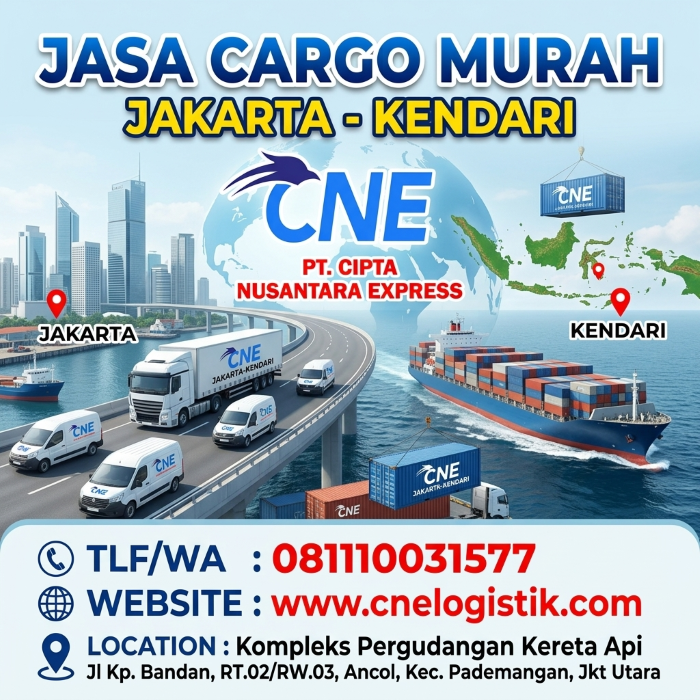 Jasa Cargo Murah Jakarta Kendari Tahun 2026