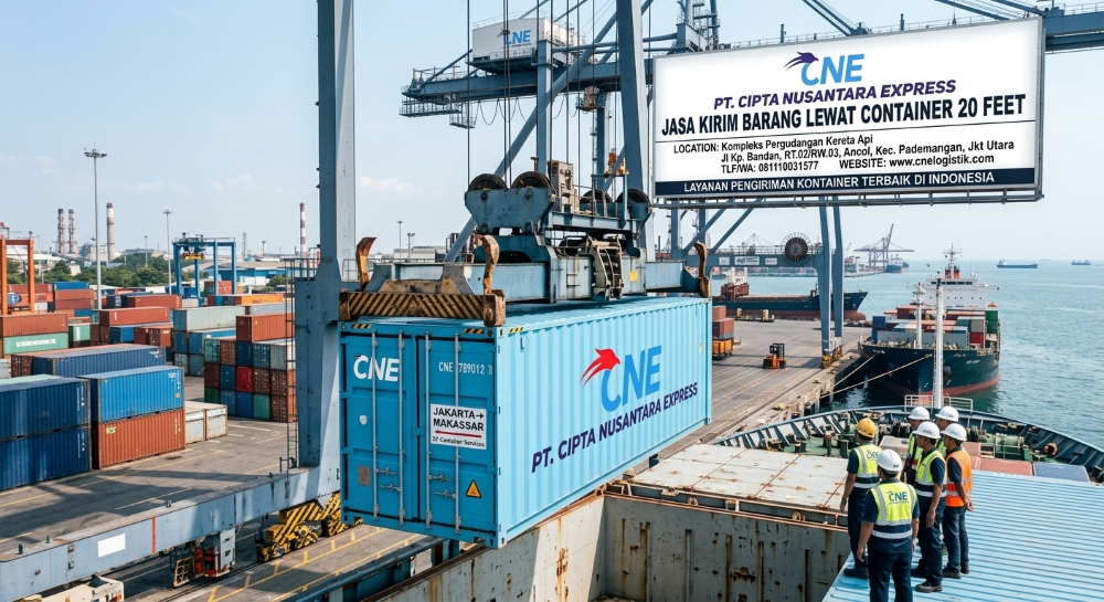 Jasa Kirim Barang Lewat Container 20 Feet 