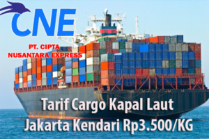 Tarif Cargo Kapal Laut Jakarta Kendari Rp3.500/KG