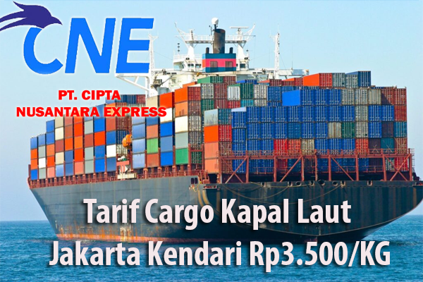 Tarif Cargo Kapal Laut Jakarta Kendari Rp3.500/KG