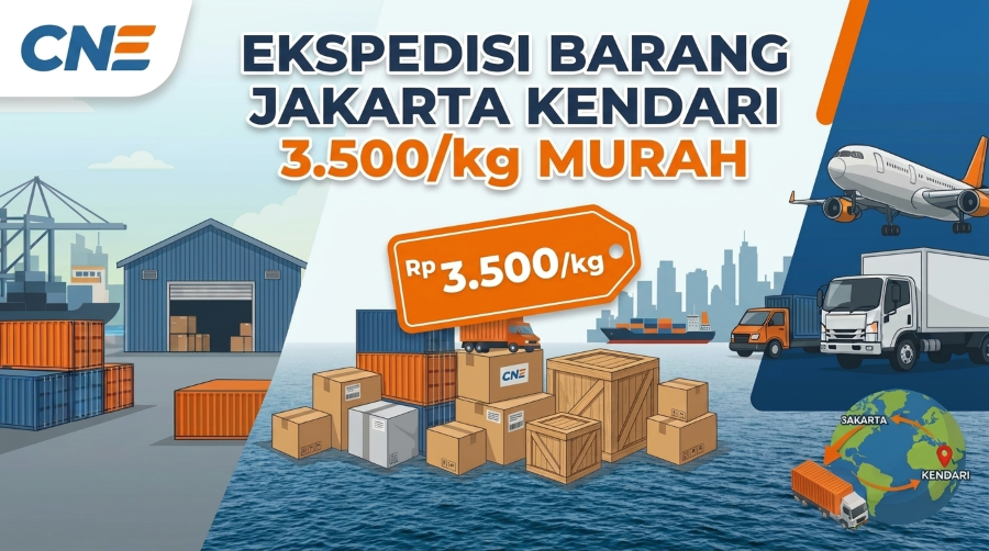 Ekspedisi Barang Jakarta Kendari 3.500/kg Murah