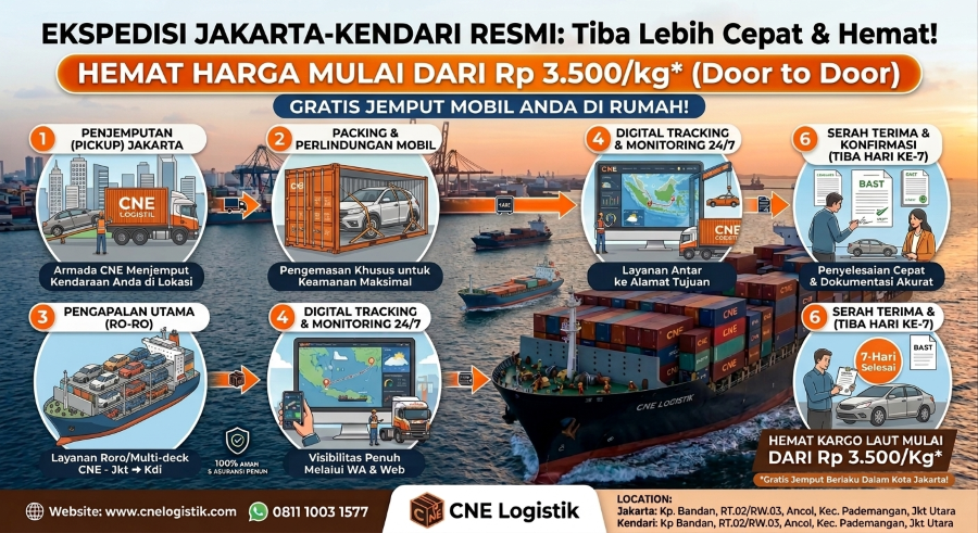 Ekspedisi Jakarta Kendari Gratis Jemput 3.500/kg
