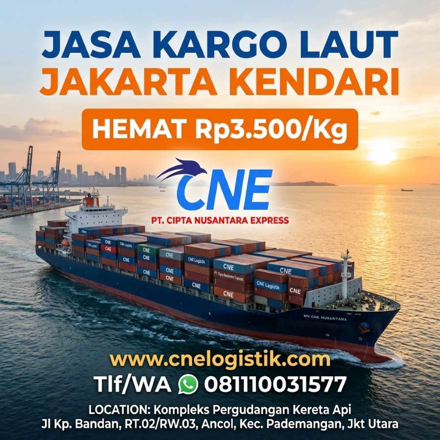 Jasa Kargo Laut Jakarta Kendari Hemat
