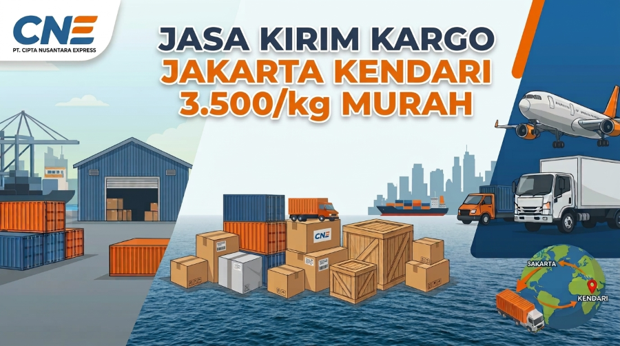 Jasa Kirim Kargo Jakarta Kendari 3.500/kg Murah